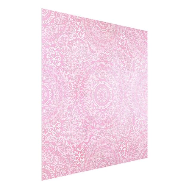 Cuadros de mandalas para dormitorios Pattern Mandala Light Pink