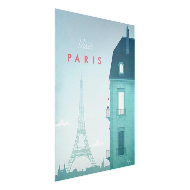 Cuadros de cristal arquitectura y skyline Travel Poster - Paris
