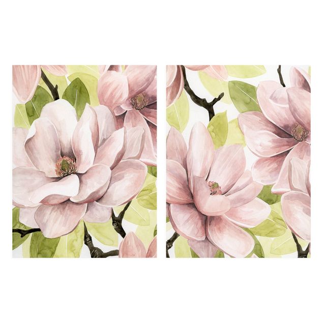 Cuadros decorativos Magnolia Blush Set I