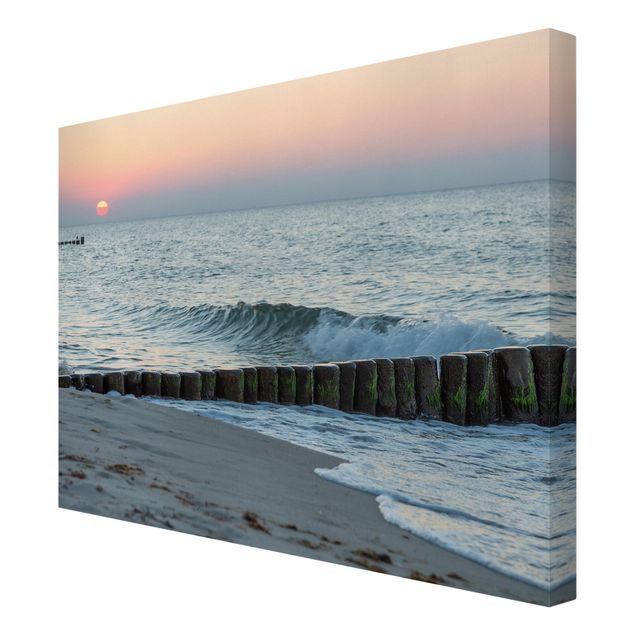 Lienzos de cuadros famosos Sunset At The Beach