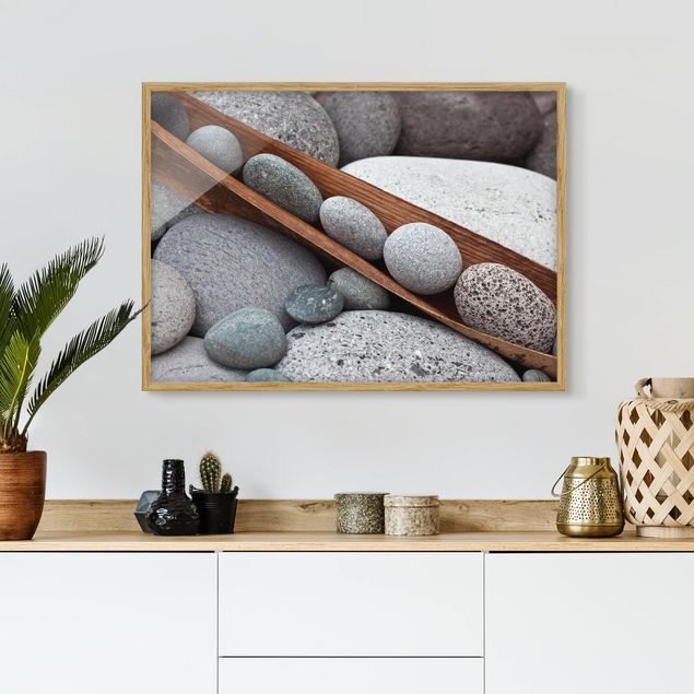 Decoración en la cocina Still Life With Grey Stones