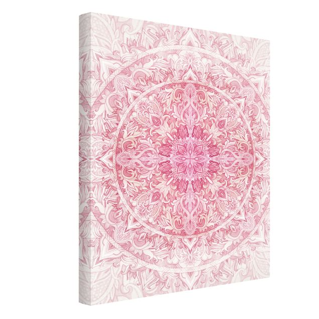 Cuadros mandalas Mandala WaterColours Sun Ornament Light Pink
