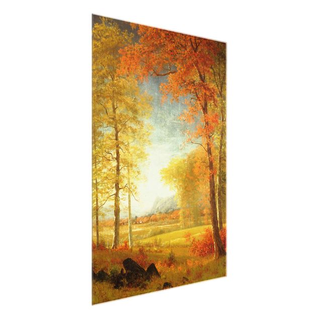 Cuadros de Nueva York Albert Bierstadt - Autumn In Oneida County, New York