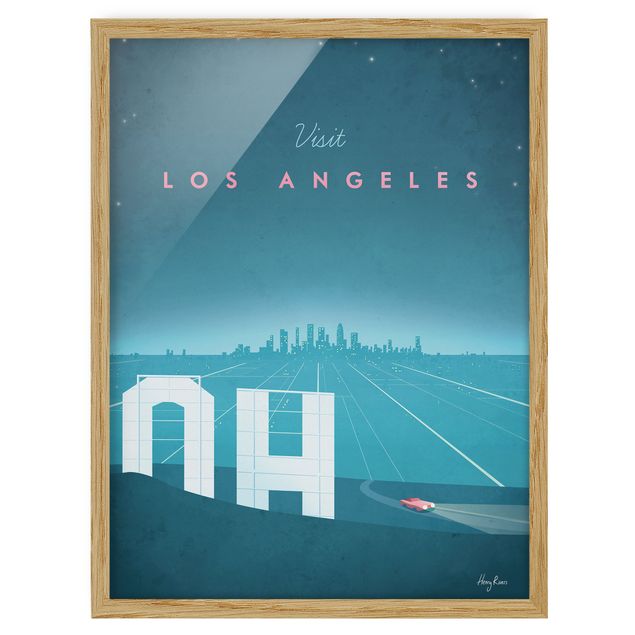 Pósters enmarcados vintage Travel Poster - Los Angeles