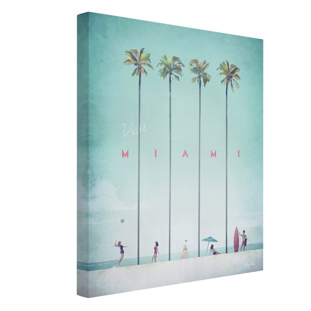 Cuadros de playa y mar Travel Poster - Miami