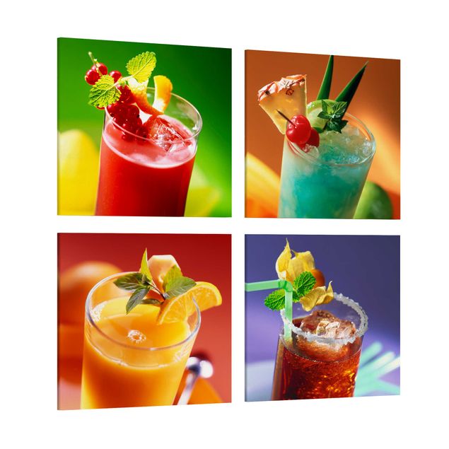 Cuadros multicolores colourful cocktails