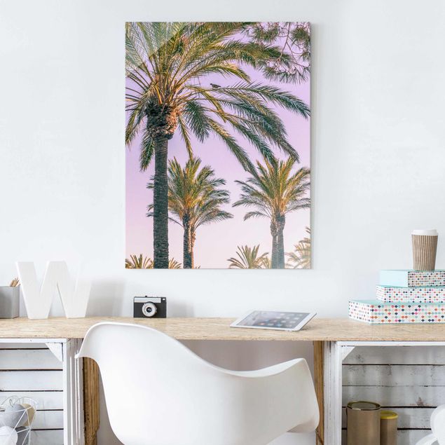 Cuadros paisajes Palm Trees At Sunset