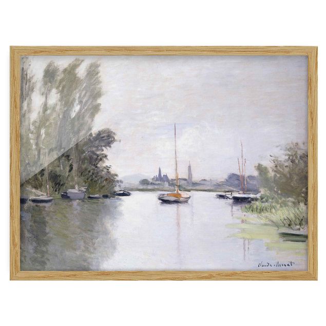 Reproducciones de cuadros Claude Monet - Argenteuil Seen From The Small Arm Of The Seine