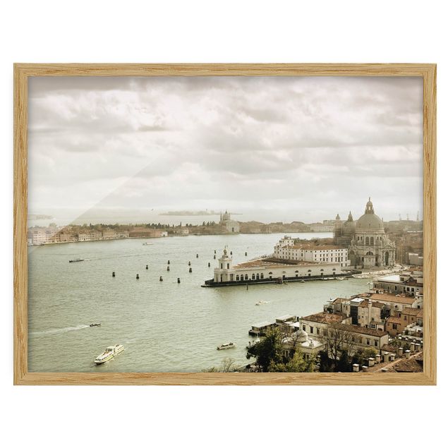 Pósters enmarcados vintage Lagoon Of Venice
