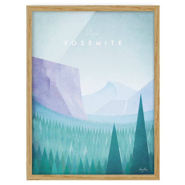 Cuadros de montañas Travel Poster - Yosemite Park