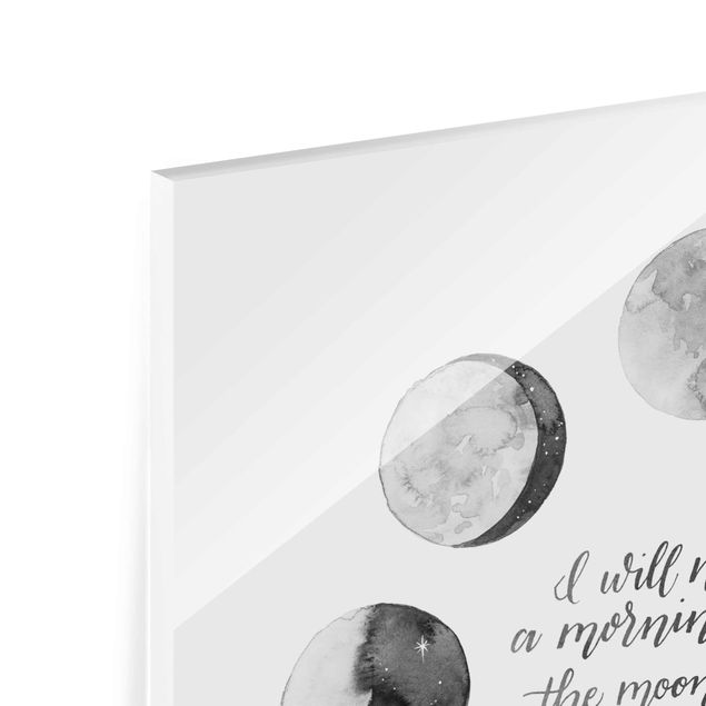 Tableros magnéticos de vidrio Ode To The Moon - Love