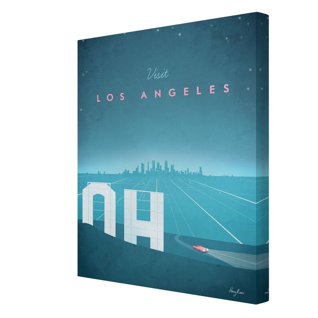 Cuadros Henry Rivers Travel Poster - Los Angeles