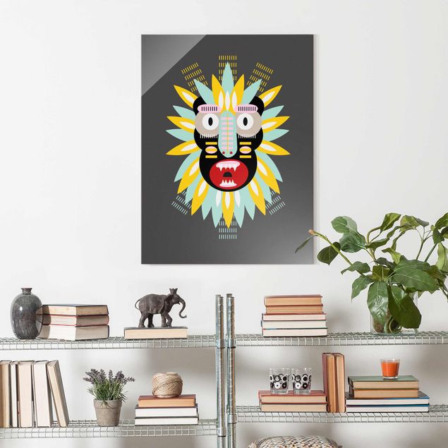 Cuadros India Collage Ethnic Mask - King Kong
