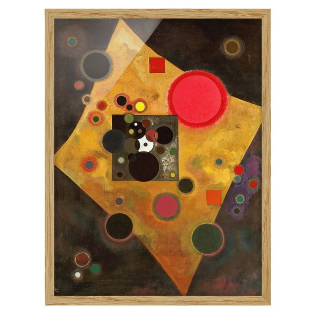 Pósters enmarcados de cuadros famosos Wassily Kandinsky - Accent in Pink