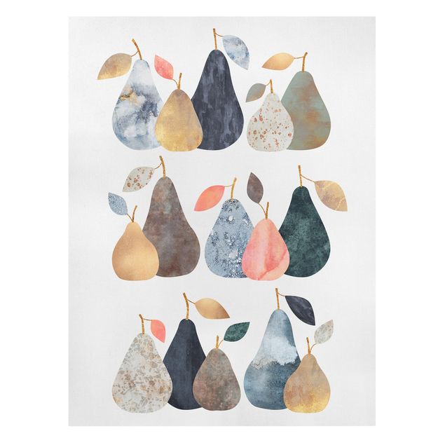 Lienzos de cuadros famosos Collage Golden Pears