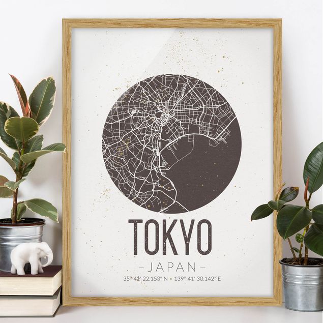 Decoración en la cocina Tokyo City Map - Retro