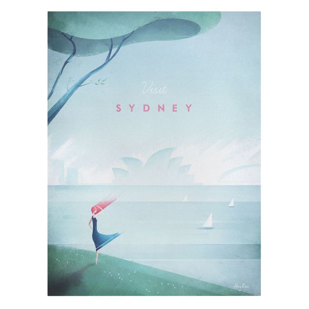 Cuadro con paisajes Travel Poster - Sidney