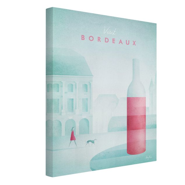 Lienzos de cuadros famosos Travel Poster - Bordeaux