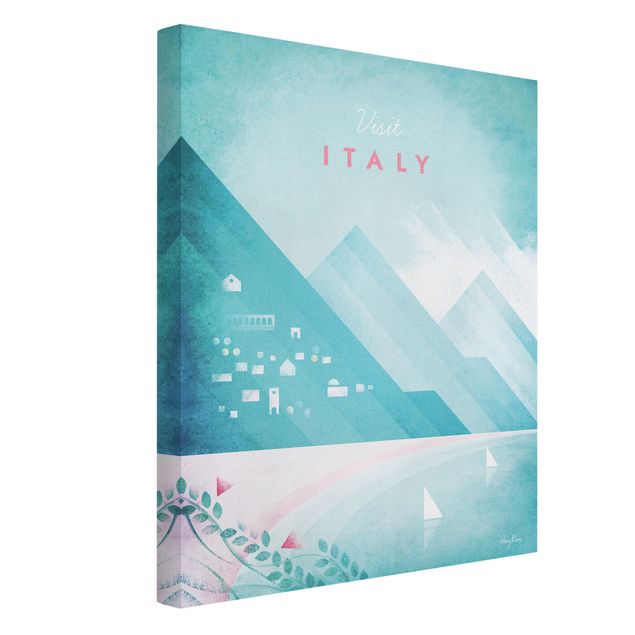 Lienzos de montañas Travel Poster - Italy
