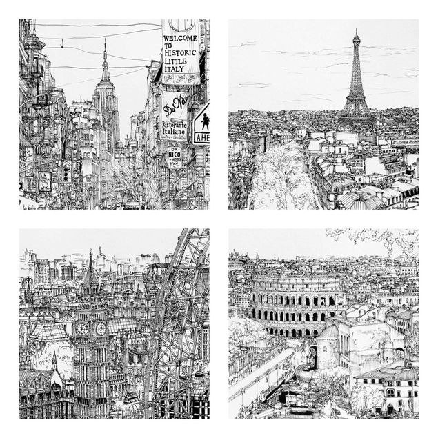 Lienzos de París City Study Set I