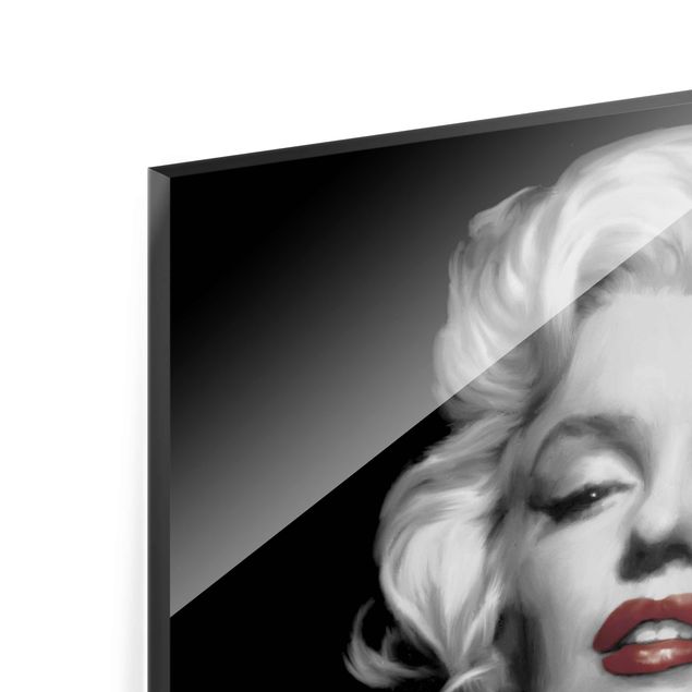 Tableros magnéticos de vidrio Marilyn With Red Lips