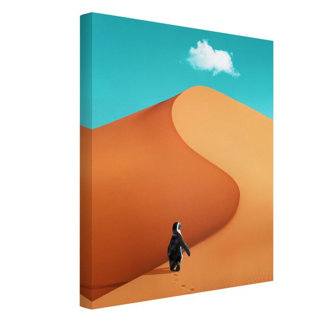 Cuadros de paisajes naturales  Desert With Penguin