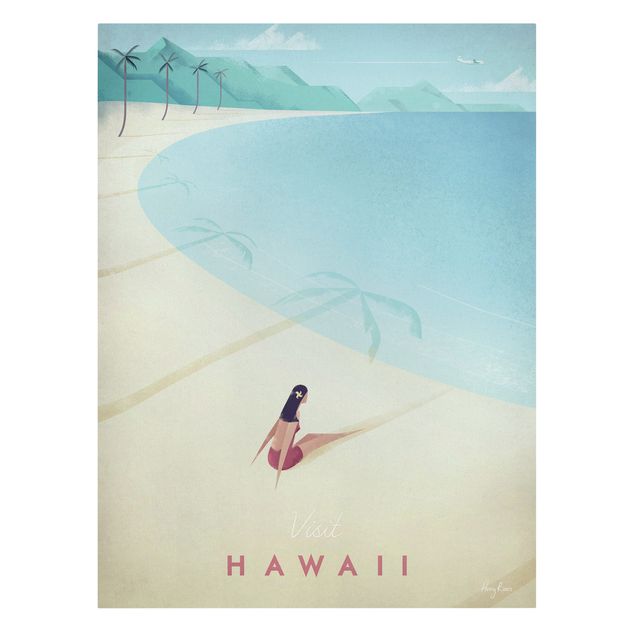 Cuadros playa Travel Poster - Hawaii
