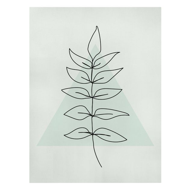 Cuadros flores Branch Geometry Triangle Line Art
