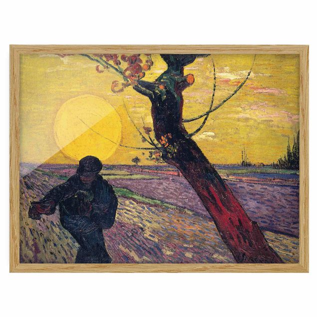 Cuadros puntillismo Vincent Van Gogh - Sower With Setting Sun