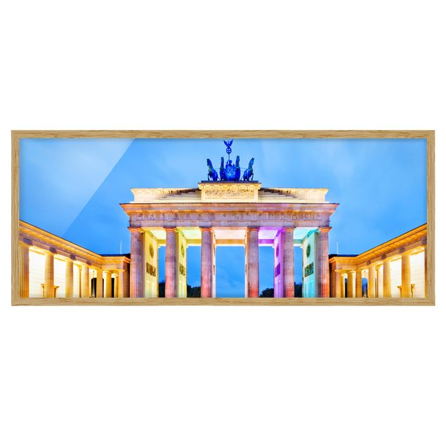 Cuadros decorativos modernos Illuminated Brandenburg Gate