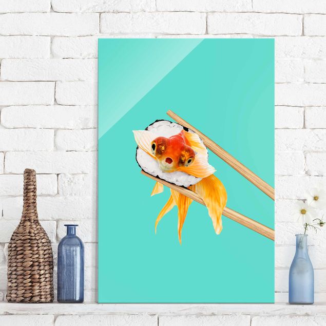 Cuadros decorativos Sushi With Goldfish