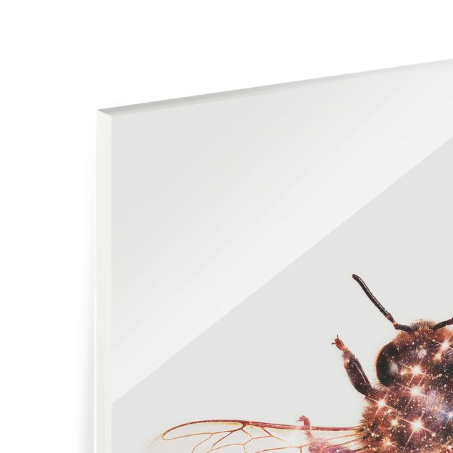 Tableros magnéticos de vidrio Bee With Glitter