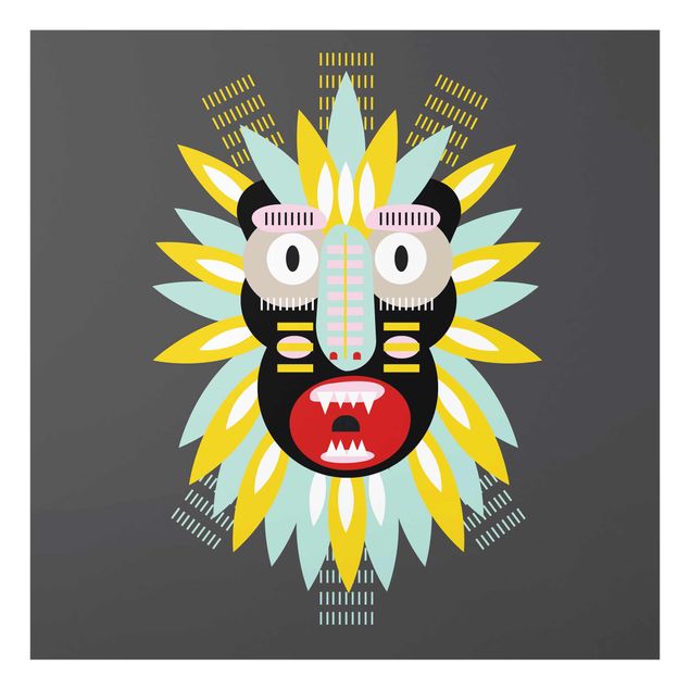 Cuadros multicolores Collage Ethnic Mask - King Kong