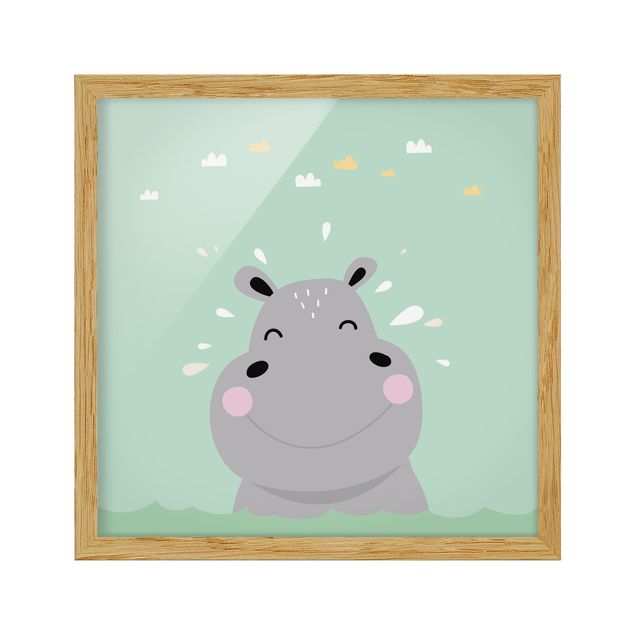 Cuadros modernos y elegantes The Happiest Hippo