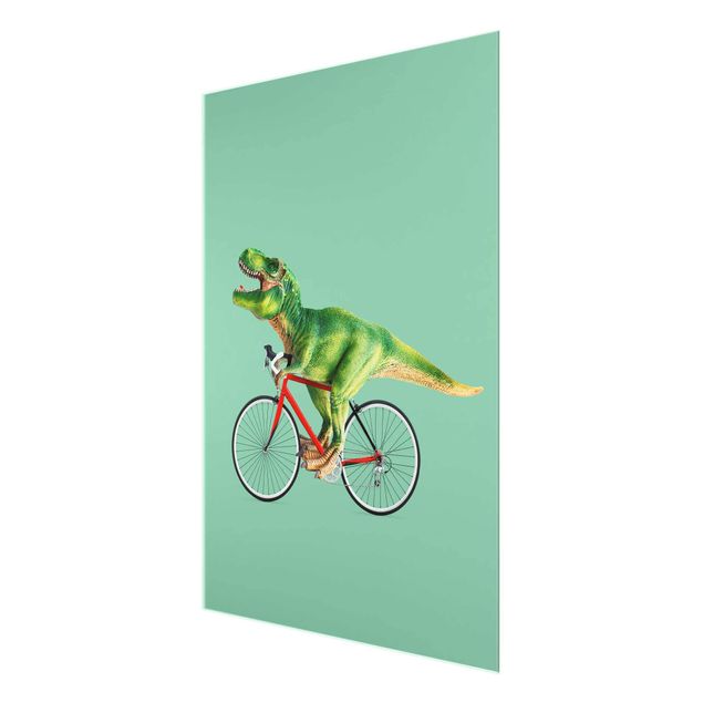 Cuadros modernos Dinosaur With Bicycle
