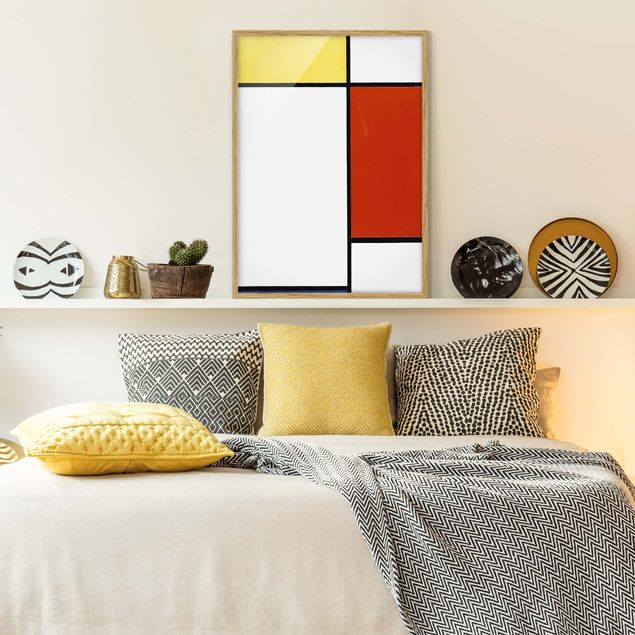 Pósters enmarcados de cuadros famosos Piet Mondrian - Composition I