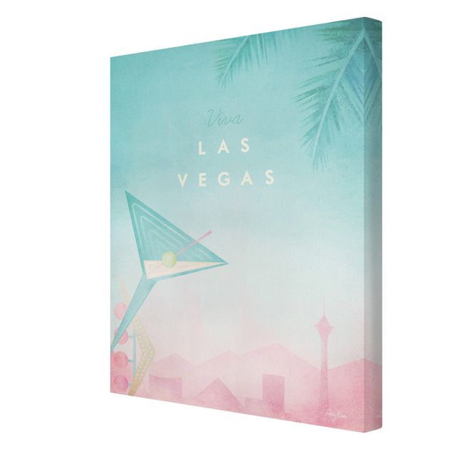 Cuadros Henry Rivers Travel Poster - Viva Las Vegas