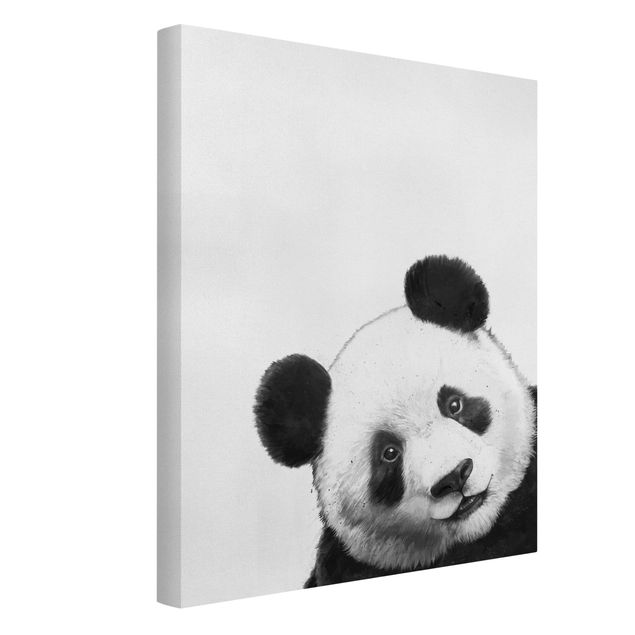 Cuadro de oso panda Illustration Panda Black And White Drawing