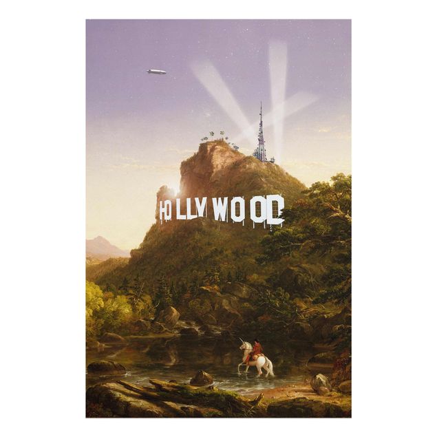 Cuadros de cristal paisajes Painting Hollywood