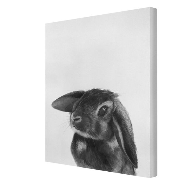 Cuadros a blanco y negro Illustration Rabbit Black And White Drawing