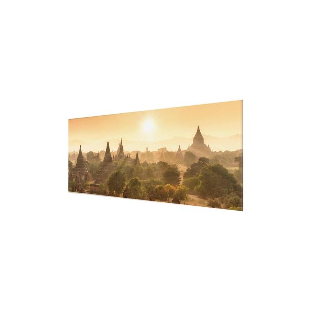 Cuadros ciudades Sun Setting Over Bagan
