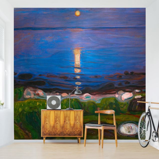 Láminas cuadros famosos Edvard Munch - Summer Night By The Beach