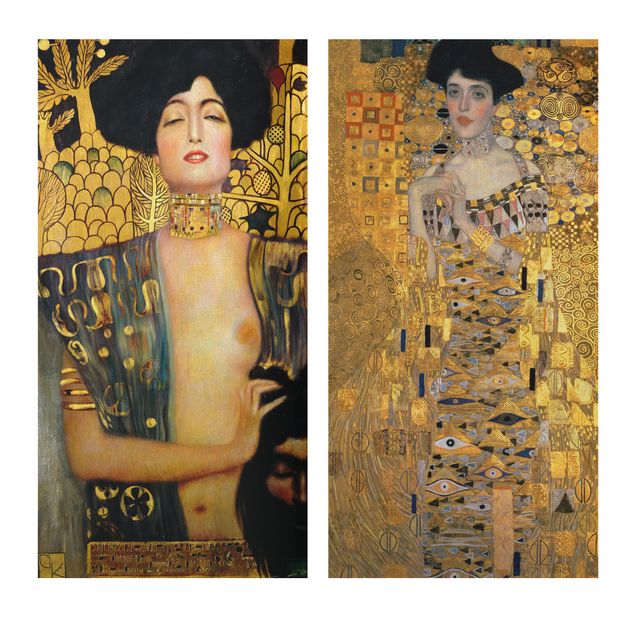Lienzos de montañas Gustav Klimt - Judith and Adele