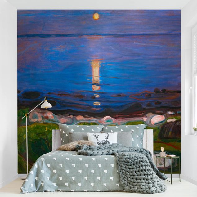 Estilo artístico Post Impresionismo Edvard Munch - Summer Night By The Beach