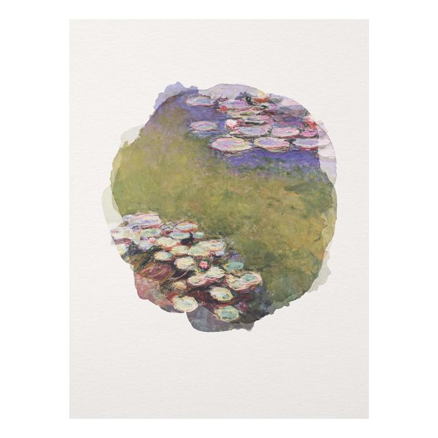 Láminas cuadros famosos WaterColours - Claude Monet - Water Lilies