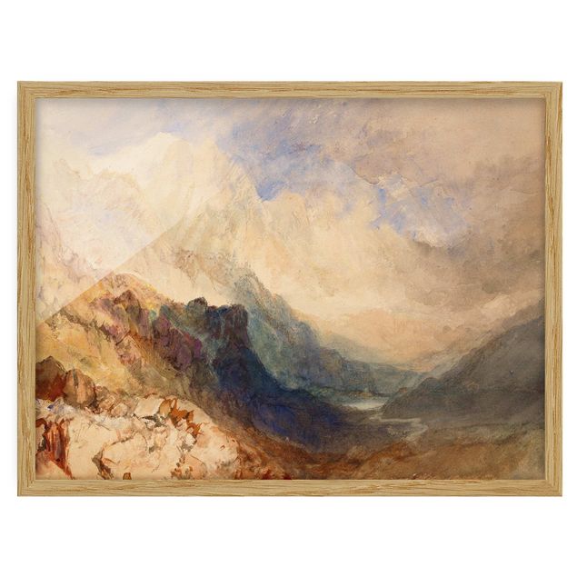 Cuadros famosos William Turner - View along an Alpine Valley, possibly the Val d'Aosta