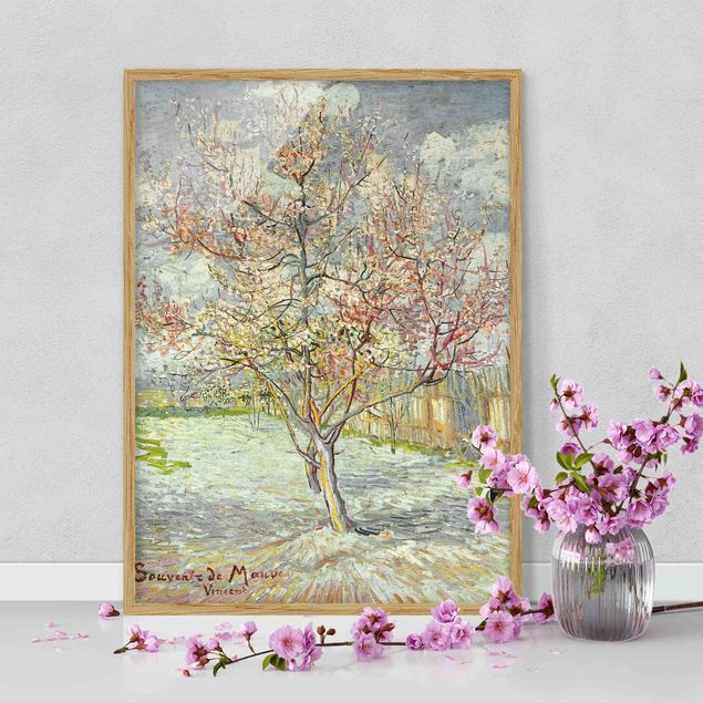 Cuadros impresionistas Vincent van Gogh - Flowering Peach Trees