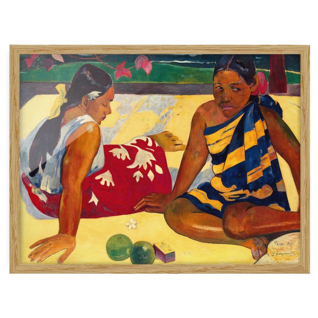 Reproducciones de cuadros Paul Gauguin - Parau Api (Two Women Of Tahiti)