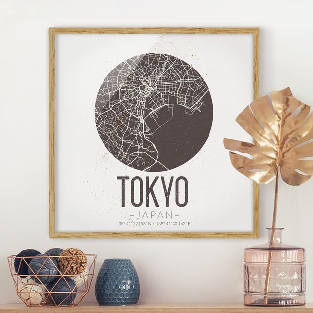 Decoración cocina Tokyo City Map - Retro