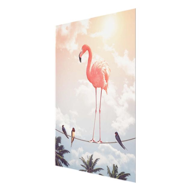 Cuadros de flores modernos Sky With Flamingo